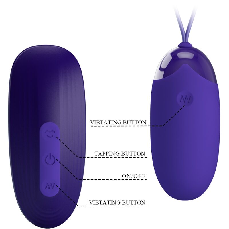 PRETTY LOVE YOUTH Stimulateur Oeuf Portable — accessoires inclus
