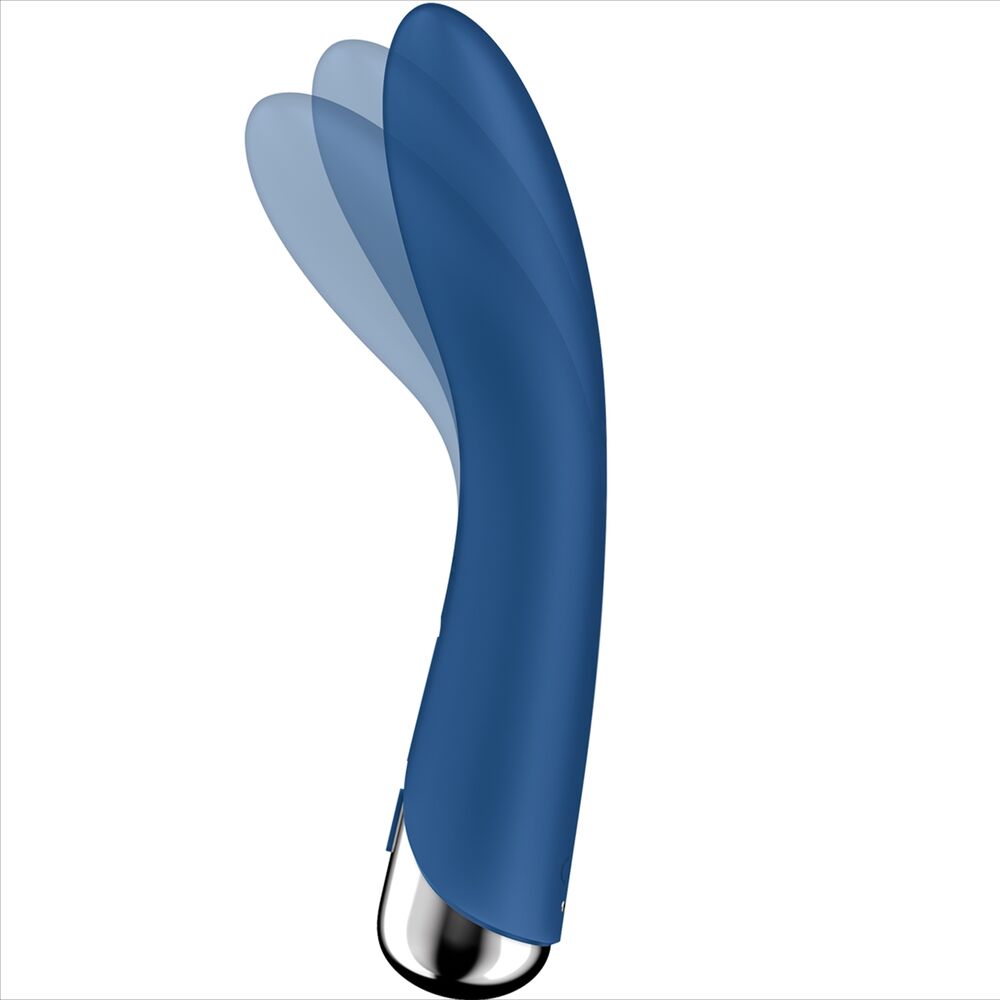 SATISFYER - Vibrateur Rotateur Bleu Spinning Vibe 1 G-Spot