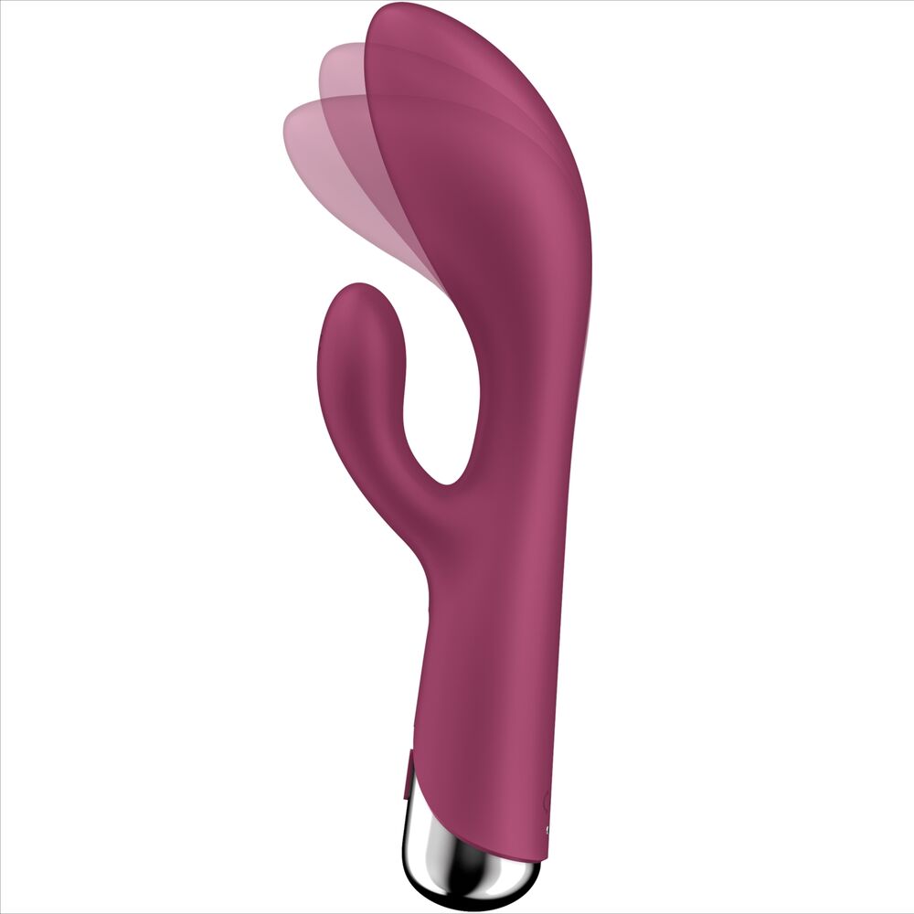 SATISFYER VIBRATOR Spinning Rabbit 1 Clitoris Stimulation Point G Rouge — accessoires inclus