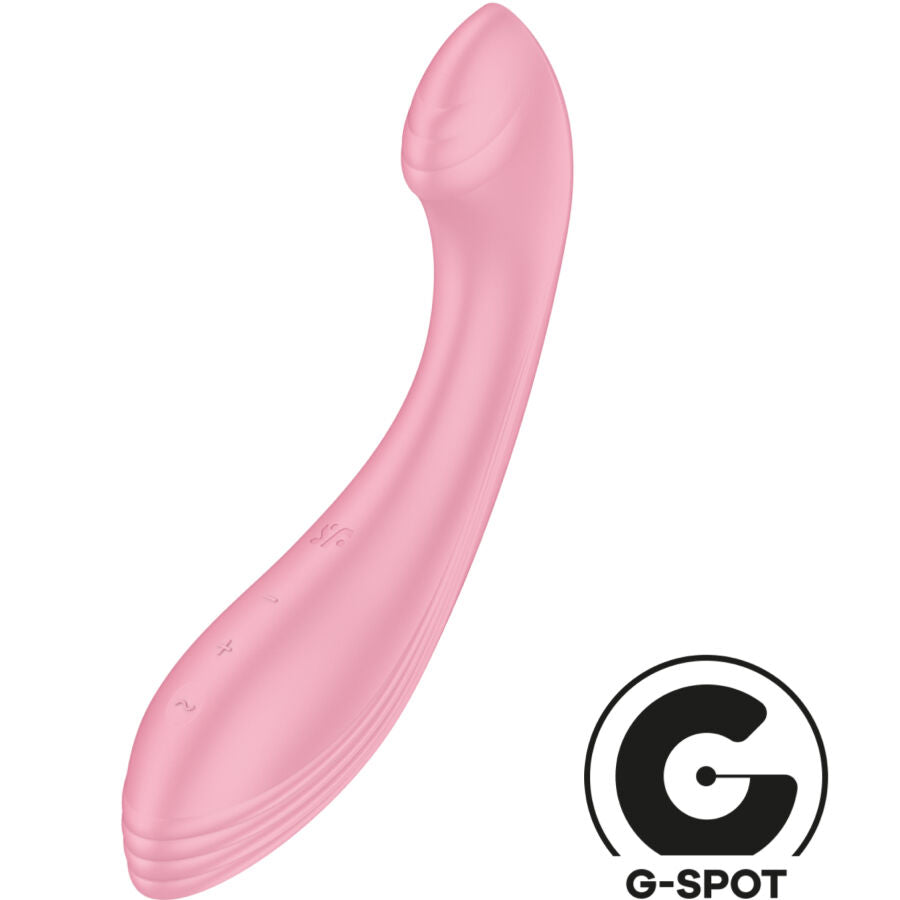 SATISFYER VIBRATOR Stimulateur Vibrateur G-Force G-Spot Rose — accessoires inclus
