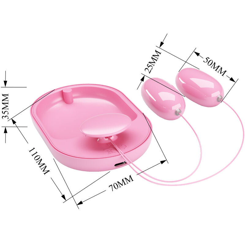 PRETTY LOVE FLIRTATION Fun Box Balle Vibrant Rose — accessoires inclus