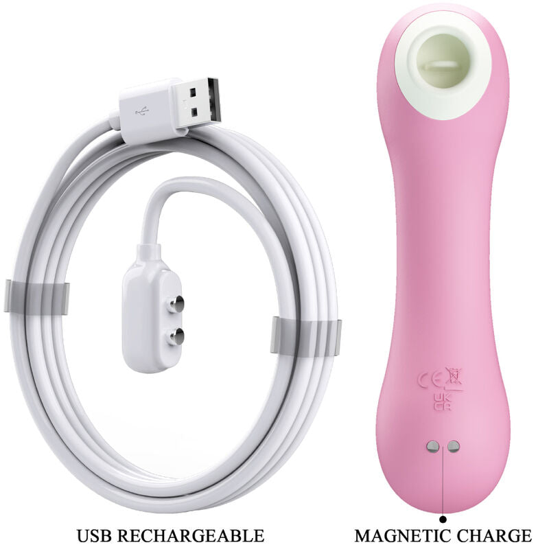 ROMANCE Succion Clitoris Rose Émeraude — accessoires inclus
