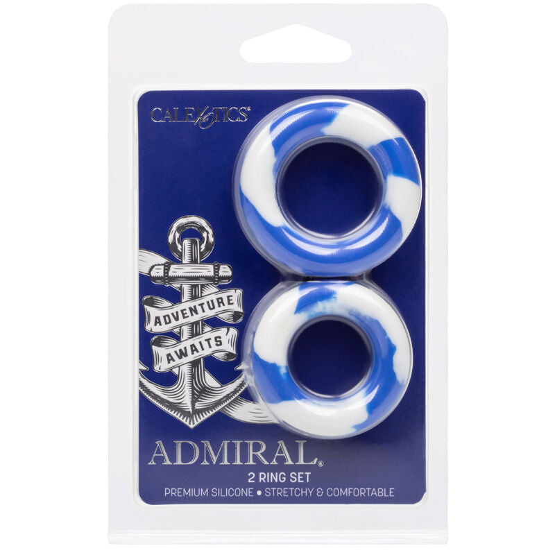 CALEXOTICS ADMIRAL ENSEMBLE 2 ANNEAUX PÉNIS — vue arrière