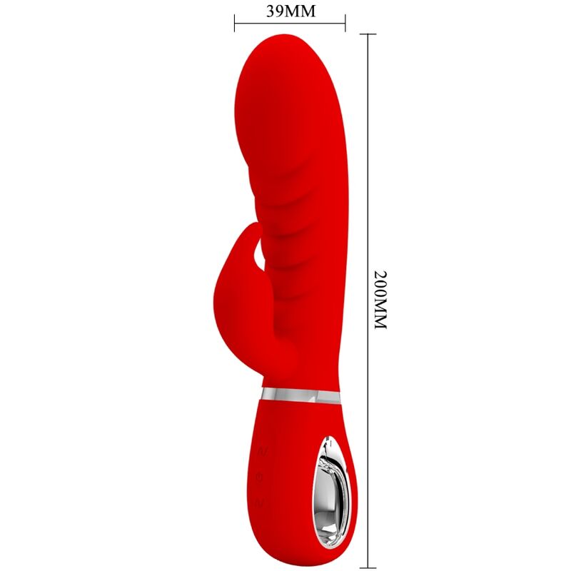 PRETTY LOVE - Vibrateur Multifonction G-Spot Prescott Rouge