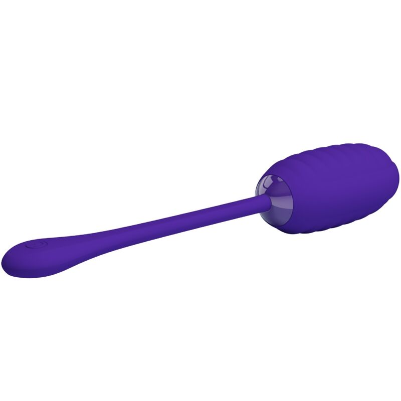 PRETTY LOVE SMART Oeuf Vibrant Rechargeable Kirk Violet — accessoires inclus