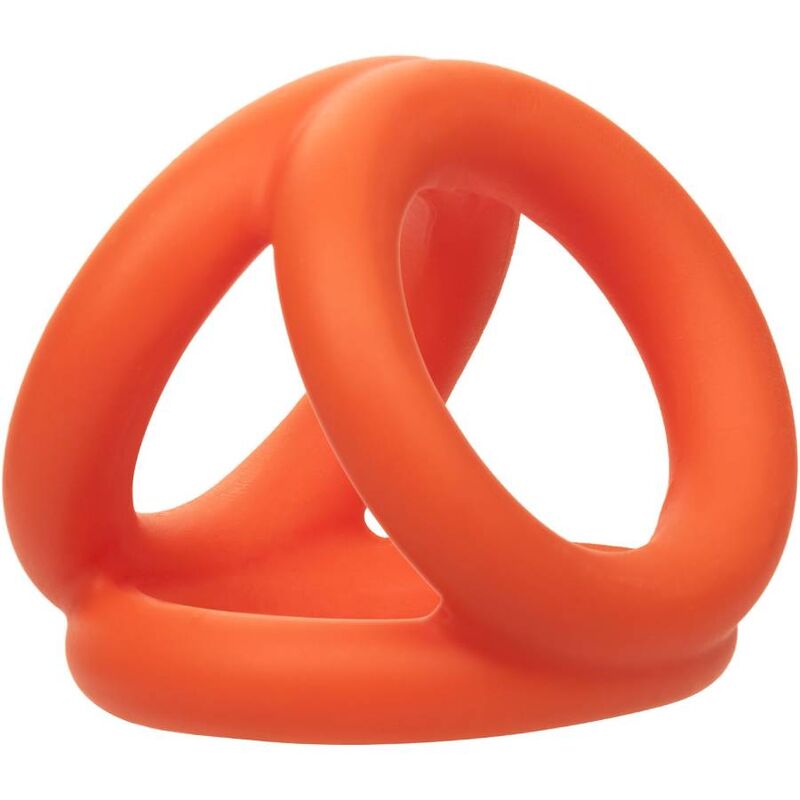 CALEXOTICS ALPHA TRI-ANNEAU ORANGE — accessoires inclus