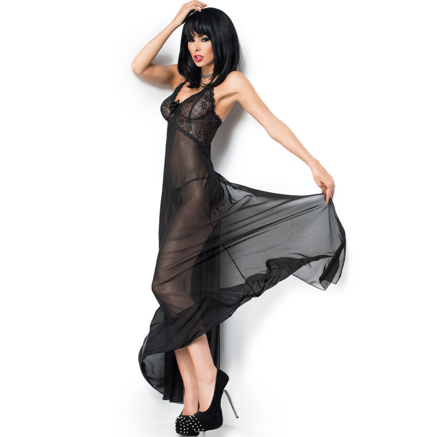 CHILIROSE BABYDOLLS Cr 3883 Babydoll Longue Noir S/M — vue alternative