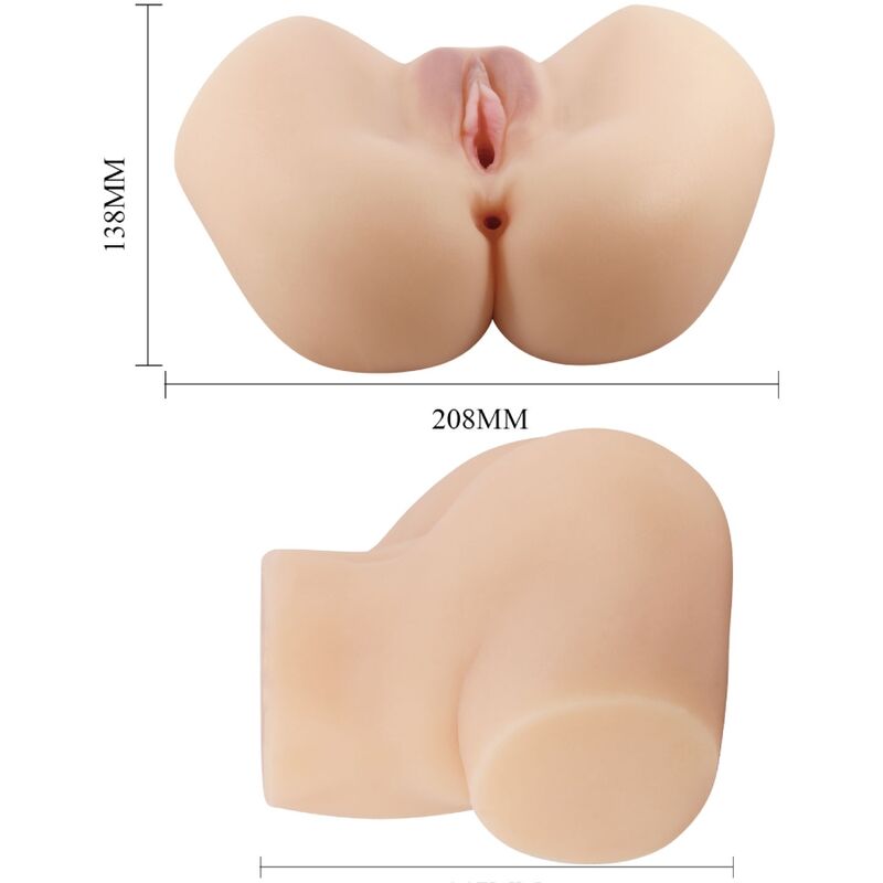 CRAZY BULL - Vibrateur Vagin Et Anus Réaliste Hailey