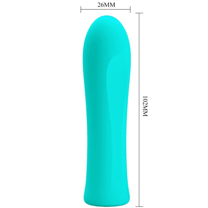 PRETTY LOVE FLIRTATION Vibrateur Super Puissant Alfreda Vert Eau — vue arrière