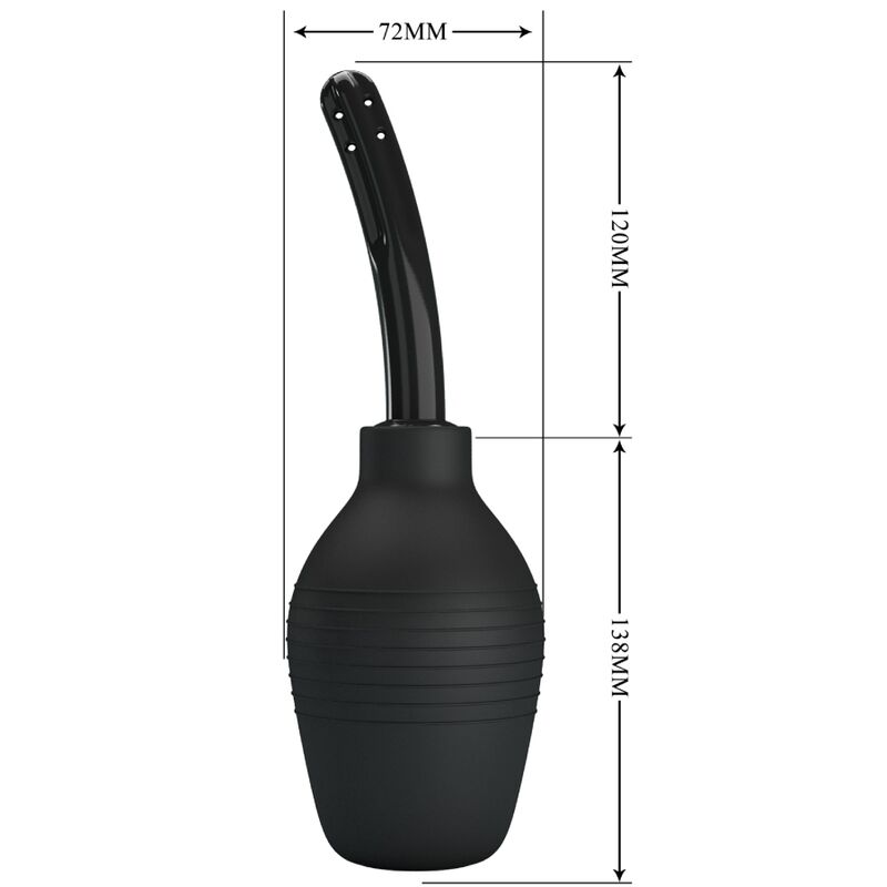 MR PLAY Douche Anal Blkc Super Power Noir — accessoires inclus
