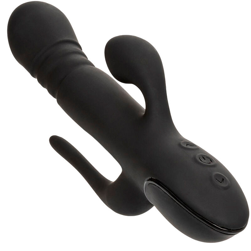 CALEXOTICS Vibrateur Triple Euphoria Noir — accessoires inclus