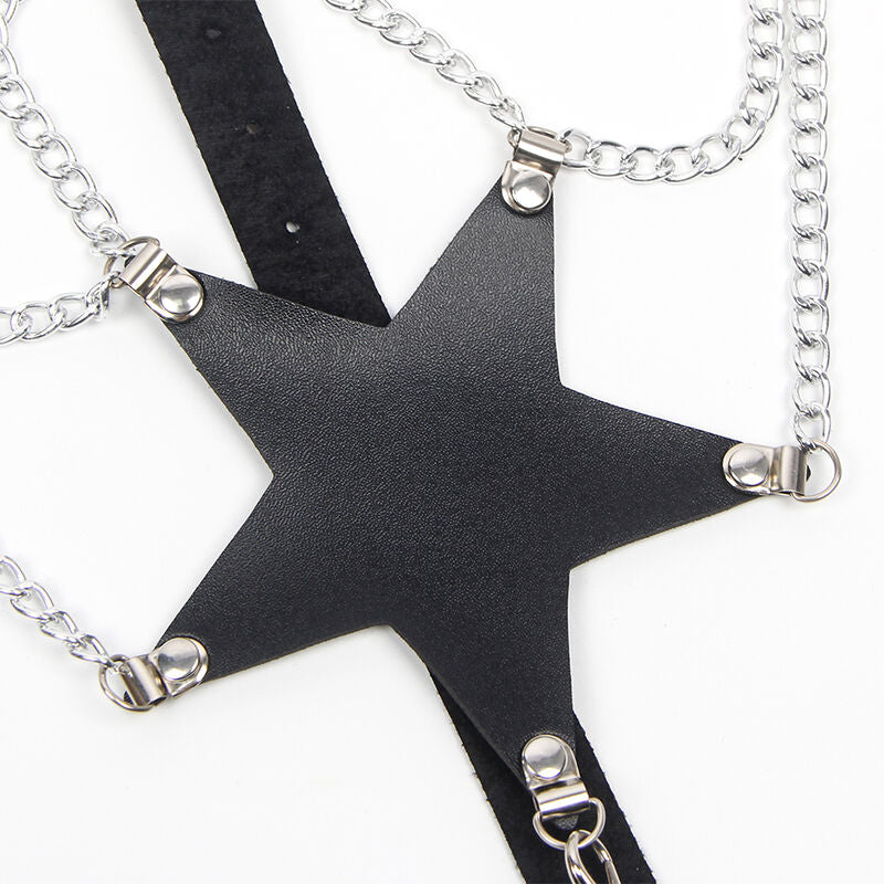 SUBBLIME FETISH Harnais Complet Chaîne Oile Détail Taille Unique — accessoires inclus