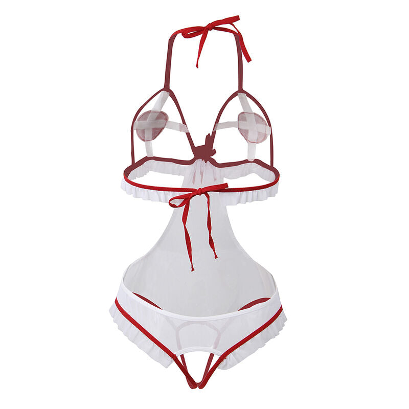 SUBBLIME COSTUMES Costume D'Infirmière Sexy Sans Crochet S/M — accessoires inclus