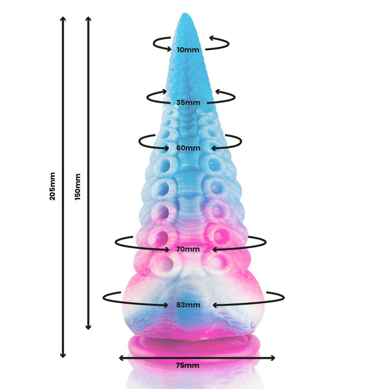 EPIC - Gode Tentacle Bleu Phorcys Grande Taille
