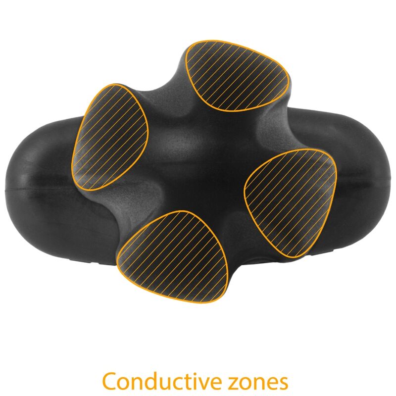 ELECTRASTIM Plug Anal Tartare Quadripolar Silicone Noir — accessoires inclus