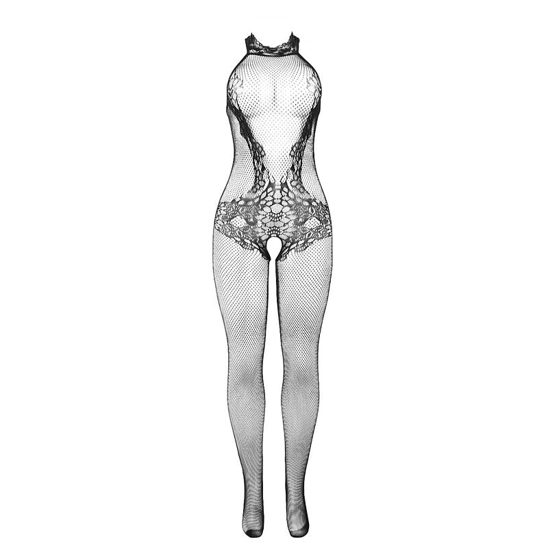 SUBBLIME BODYSTOCKINGS 951801 Bodystocking Résille Dentelle Sans Fourreau Col Mo... — accessoires inclus