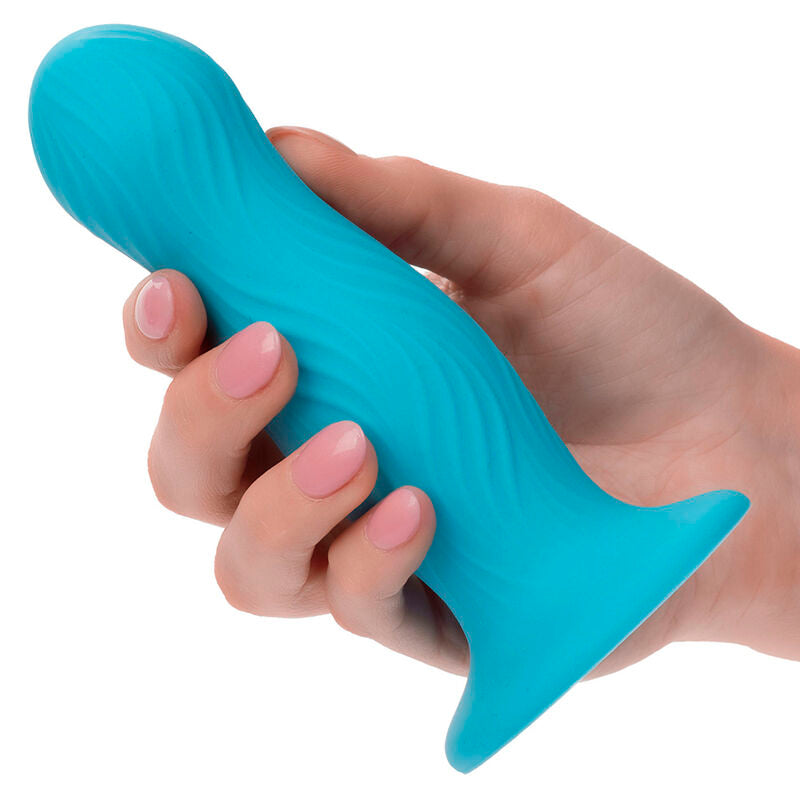 CALEXOTICS WAVE RIDER PLUG ANAL BLEU — accessoires inclus