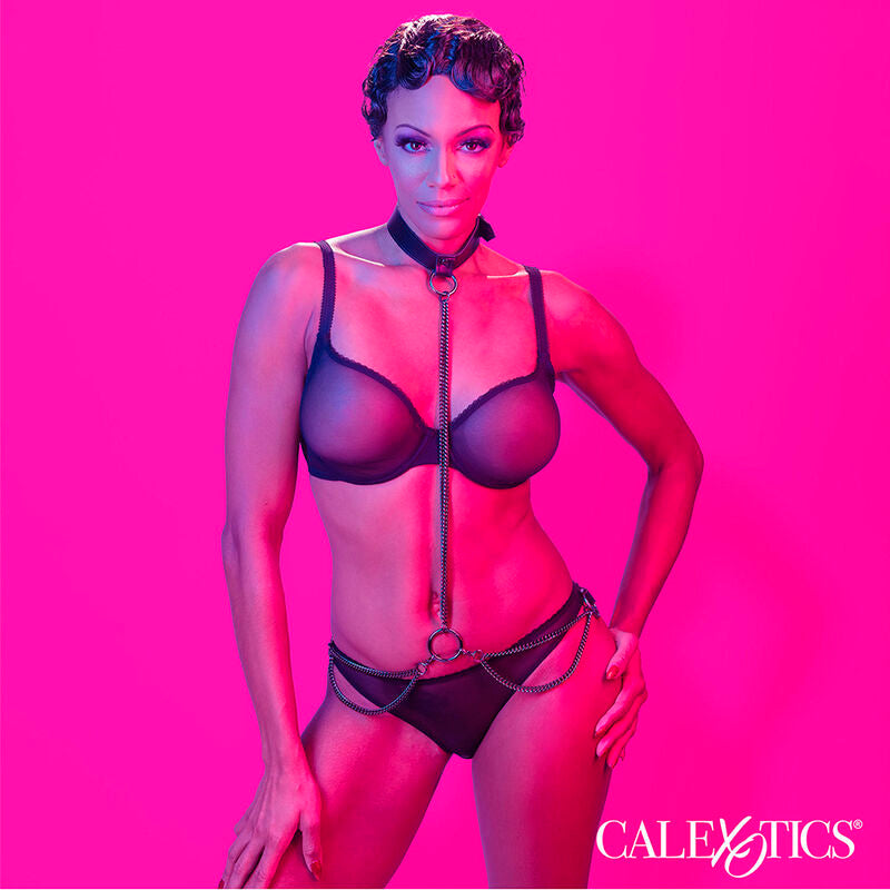 CALEXOTICS Euphoria Collier Laisse Chaine — accessoires inclus