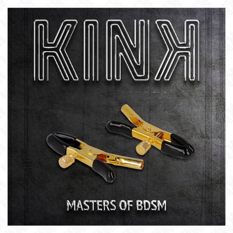 KINK NIPPLE GRIP Pinces À Téléphones Or 6 Cm — accessoires inclus