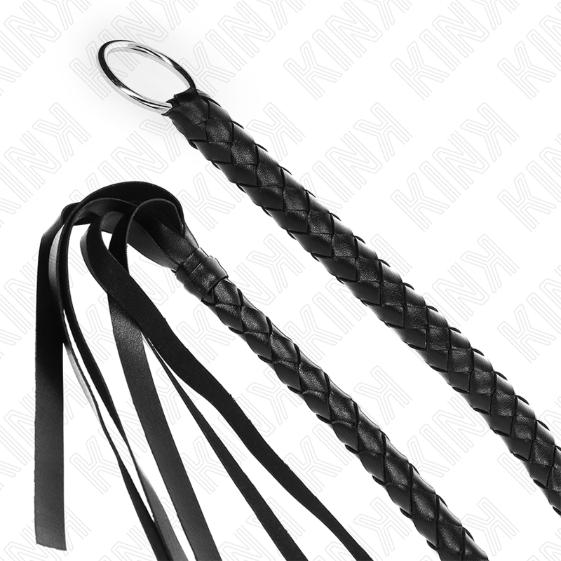 KINK IMPACT & TOUCH Fouet Serpent Anneau À Main Noir 65 Cm — vue arrière