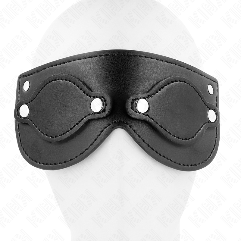 KINK MASKED ALLURE Masque Cuirette Cache-Yeux Détachables 22 X 9 Cm — vue arrière