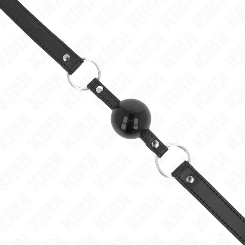 KINK COLLAR & GAG Bâton Tpe Balle 4 Cm Serrure Noire 60 X 2 Cm — vue arrière