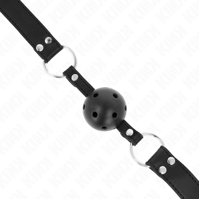 KINK COLLAR & GAG Bâton Respirant 4 Cm Double Rivet Modèle 1 Noir 62,5 X 2,... — vue arrière