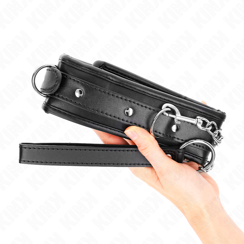 KINK COLLAR & GAG Collier Lourd Ceinture 65 Cm Modèle 1 Réglable 36,5-50 Cm — accessoires inclus