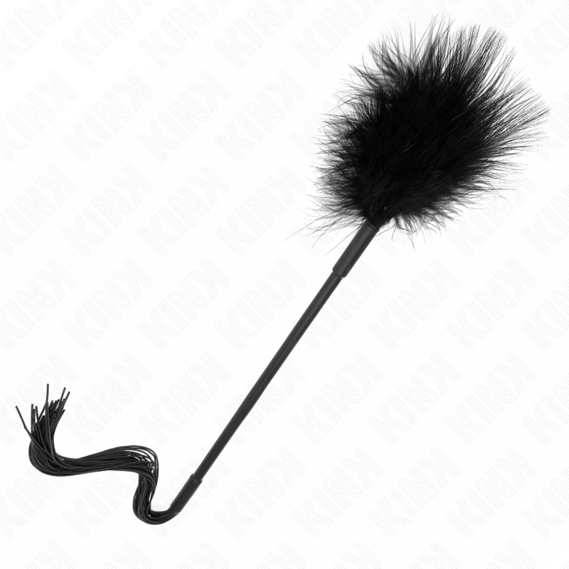 KINK IMPACT & TOUCH Fouet Silicone Plumes Chatouiller 47 Cm — accessoires inclus