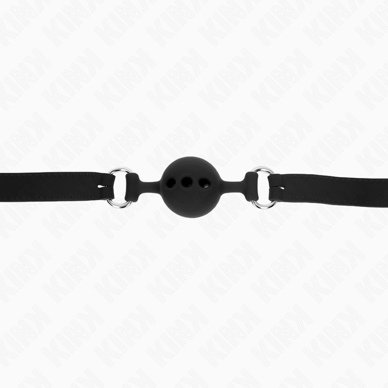 KINK COLLAR & GAG Bâillon Entièrement Silicone 55 X 2 Cm Boule 4 Cm Taille ... — accessoires inclus