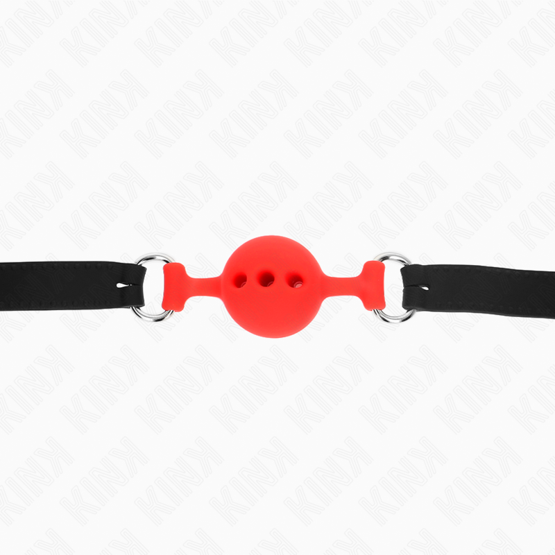 KINK COLLAR & GAG Bâillon Entièrement Silicone 55 X 2 Cm Boule 4 Cm Taille ... — accessoires inclus