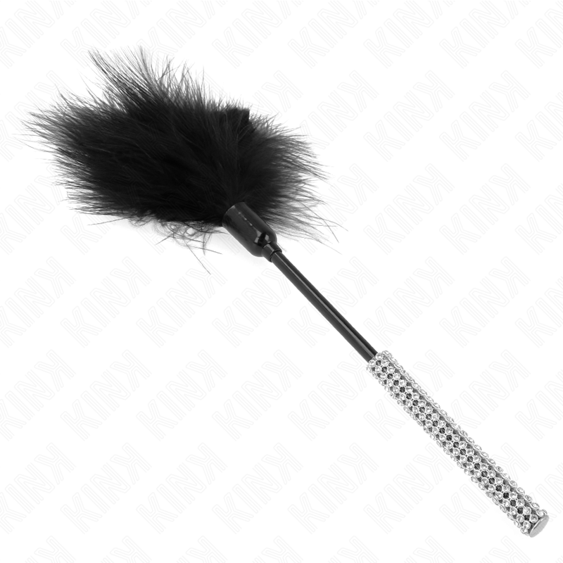 KINK IMPACT & TOUCH Plumes Chacouilles Manche Strass 27 Cm — accessoires inclus