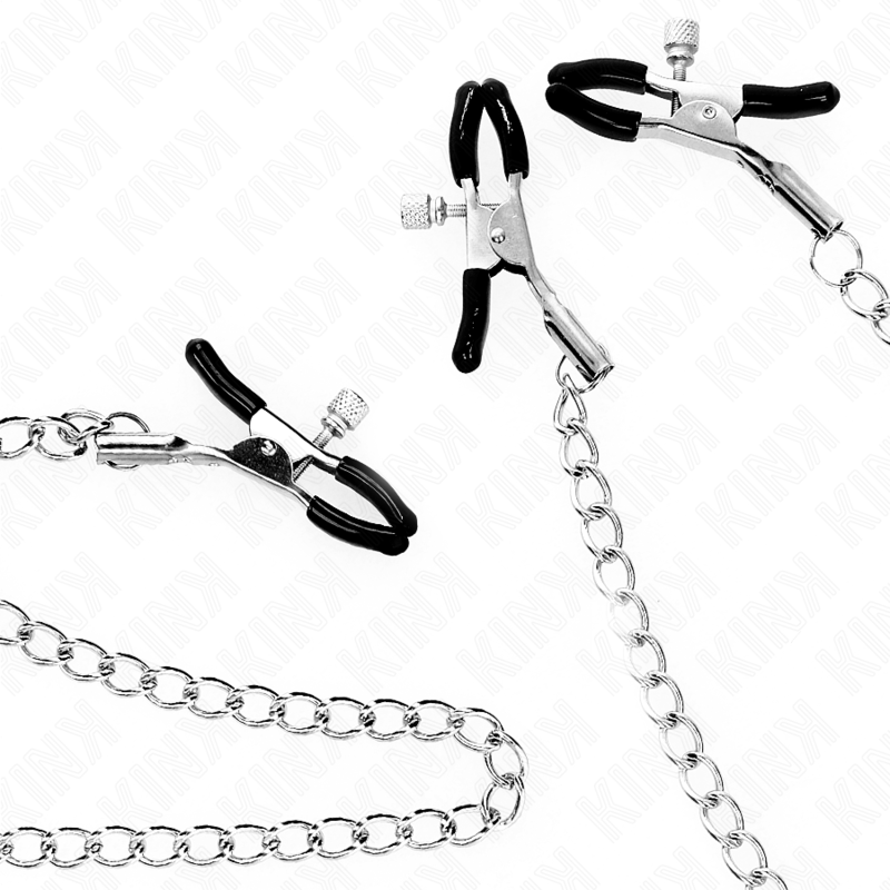 KINK NIPPLE GRIP Pinces Triple À Tamelon Clito Chaîne Modèle 0 — vue arrière