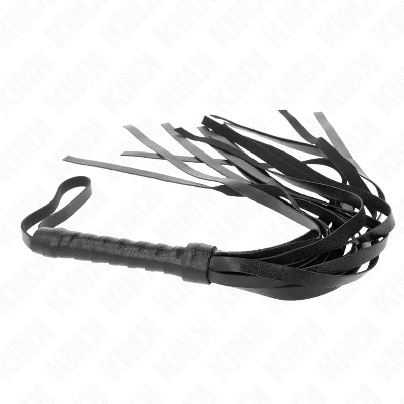 KINK IMPACT & TOUCH Fouet Simple Noir 45 Cm — accessoires inclus