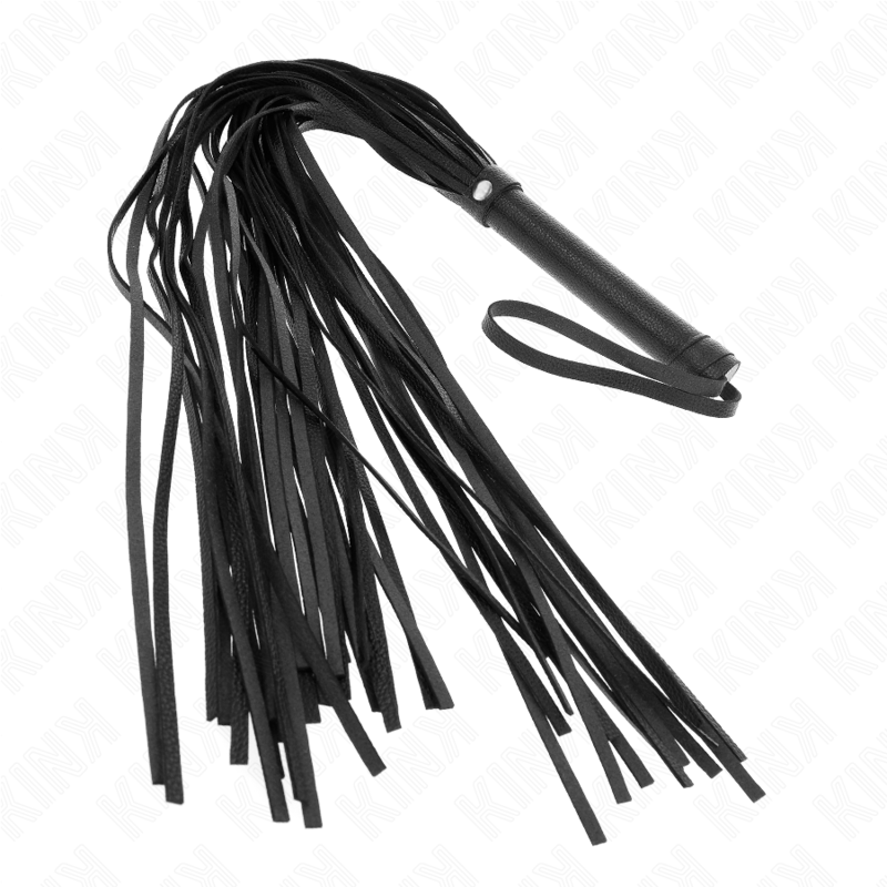 KINK IMPACT & TOUCH Fouet Pvc Souple Noir 70 Cm — accessoires inclus
