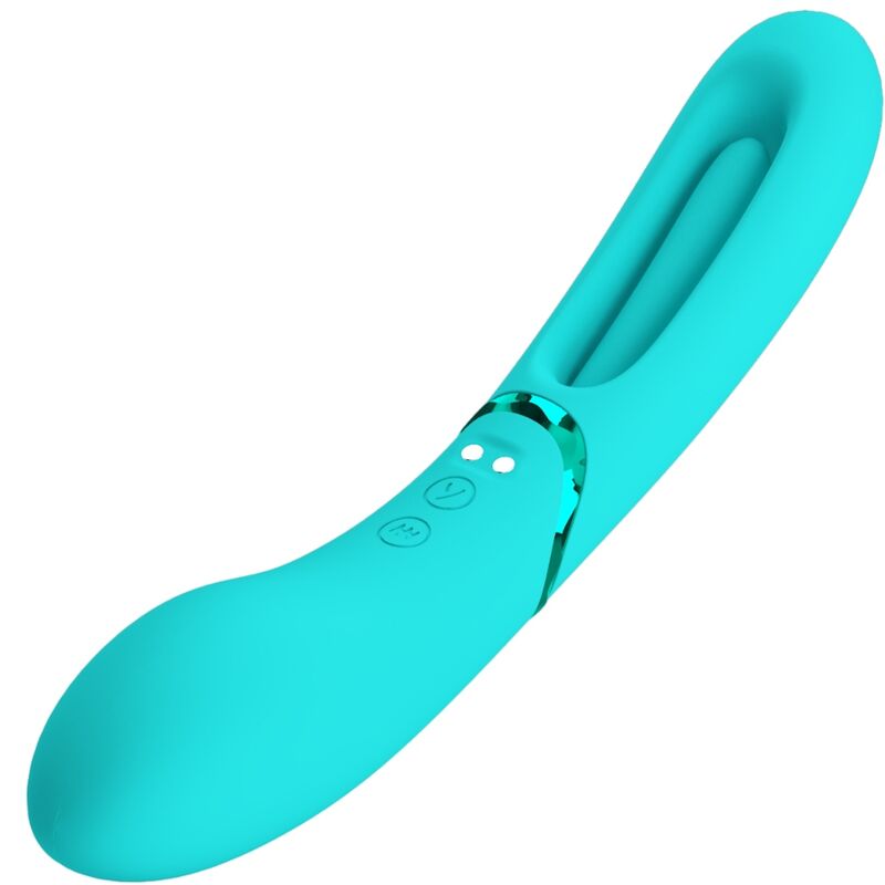 ROMANCE Vibrateur Point G Lexie 7 Vibrations Bleu — accessoires inclus