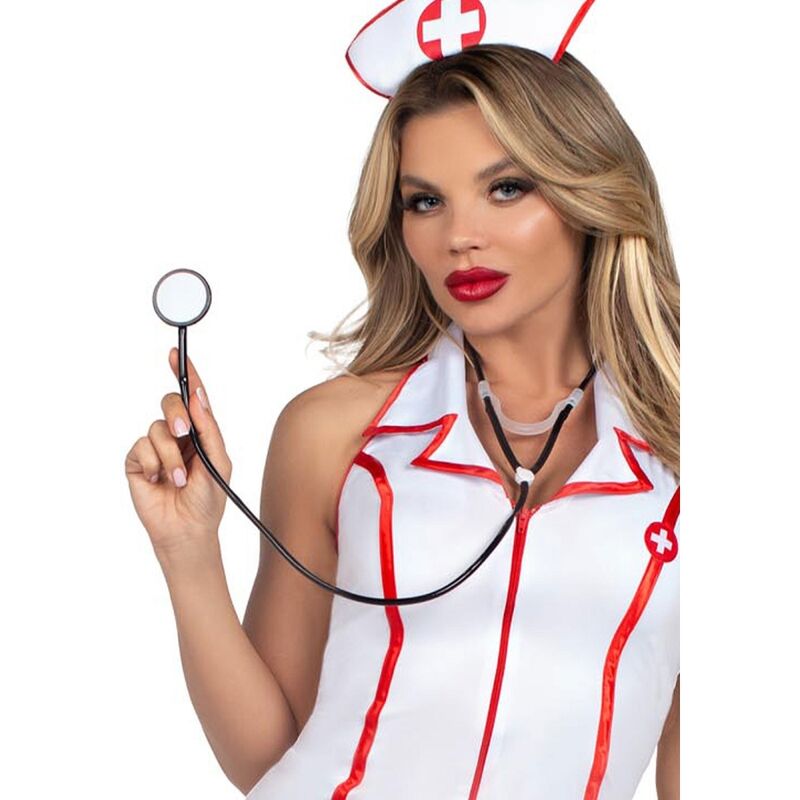 LEG AVENUE COSTUMES Costume D'Infirmière Chef Blanc S/M — accessoires inclus