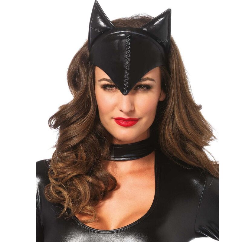 LEG AVENUE ACCESSORIES Masque Femme Chat Noir - Aura Intime