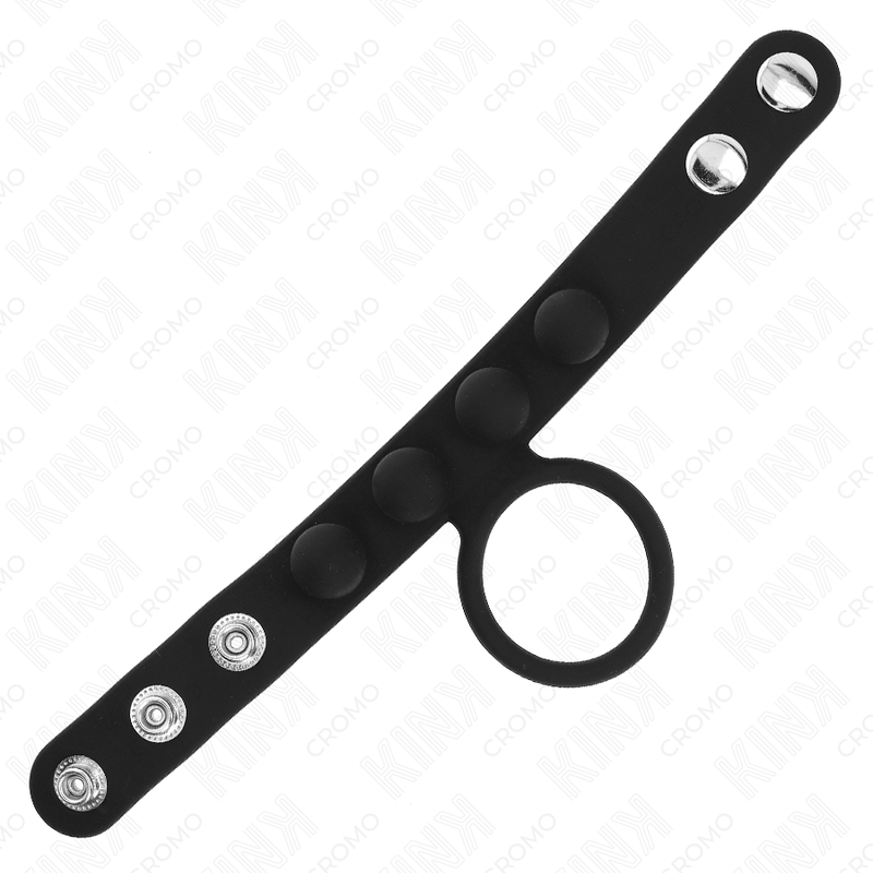 KINK RING POWER Anneau Pénis Cuir 3,5 Cm Fermeture À Pression 23 X 2 Cm — vue arrière
