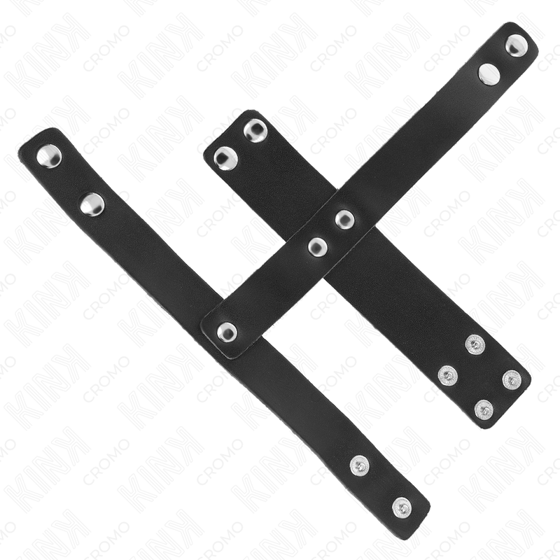 KINK RING POWER Anneau Cage À Pénis Cuir Séparateur Balles Réglable — vue arrière