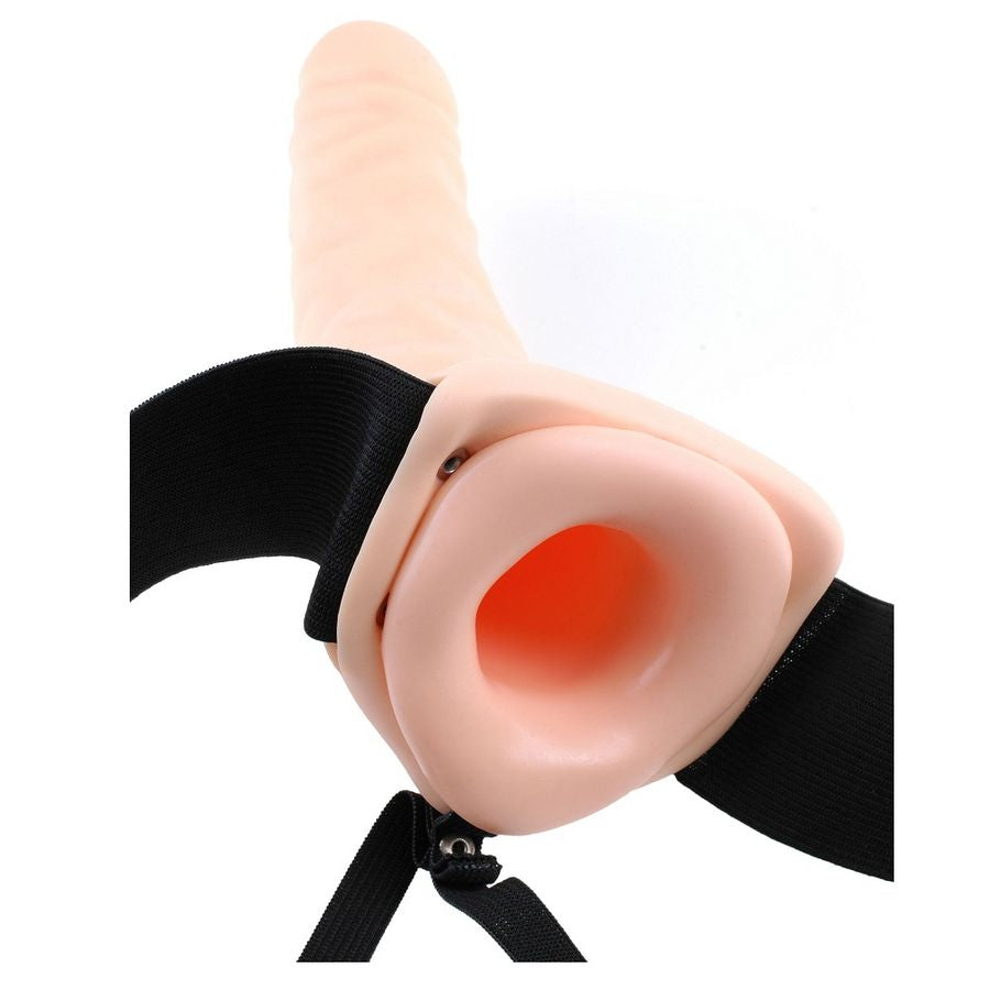 FETISH FANTASY SERIES 19 CM CREUSE SANGLE-ON NATUREL — accessoires inclus
