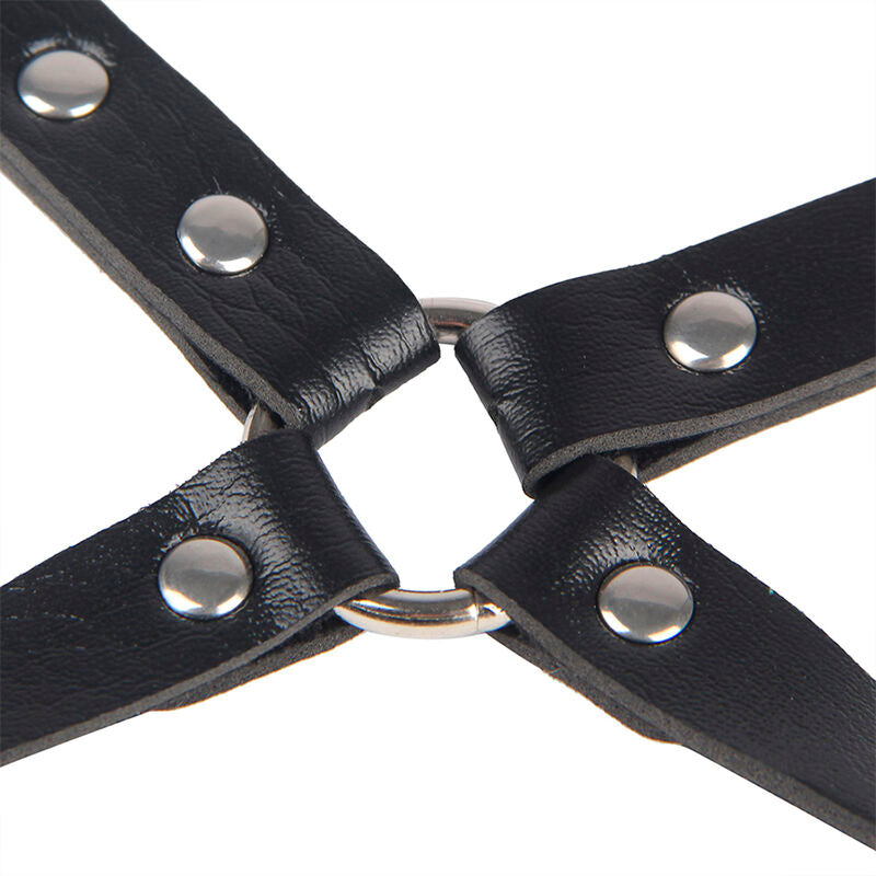 SUBBLIME FETISH 953690 Menottes Ceinture Bondage Noire Taille Unique — accessoires inclus