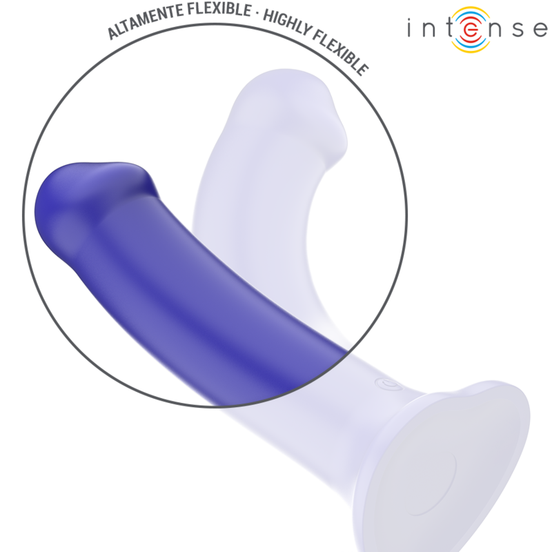 INTENSE REMOTE CONTROL Victoria Vibrateur Ventouse 10 Vibrations Bleu Foncé Télé... — accessoires inclus