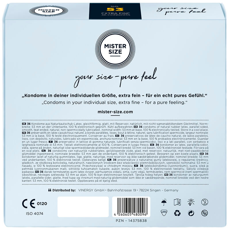 MISTER SIZE Préservatif Taille M 53 Mm (36 Unités) — vue alternative