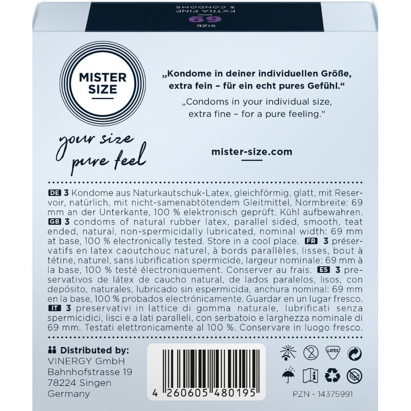 MISTER SIZE Préservatifs Taille Xxxl 69 Mm (3 Unités) — vue alternative