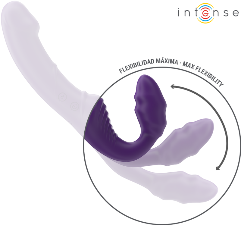 INTENSE REMOTE CONTROL Jill Double Vibrateur 20 Cm Violet Télécommande — accessoires inclus