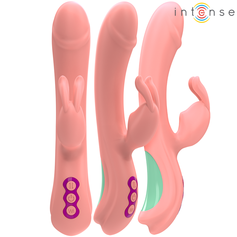INTENSE HIGH TECH Rachel Vibrateur Rabbit 5 Vibrations Rose — vue arrière
