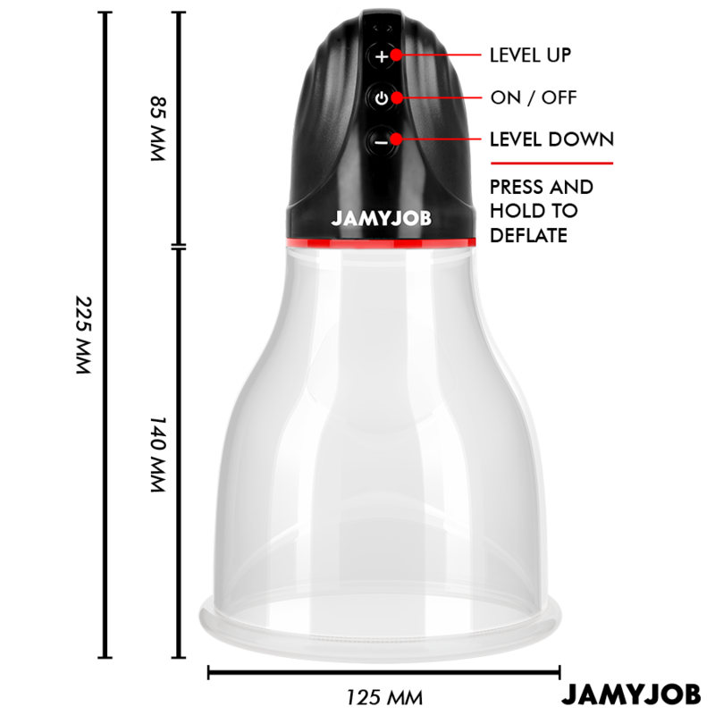 JAMYJOB Xpand Lite Pompe À Testicules Automatique 3 Niveaux D'Asp... — accessoires inclus