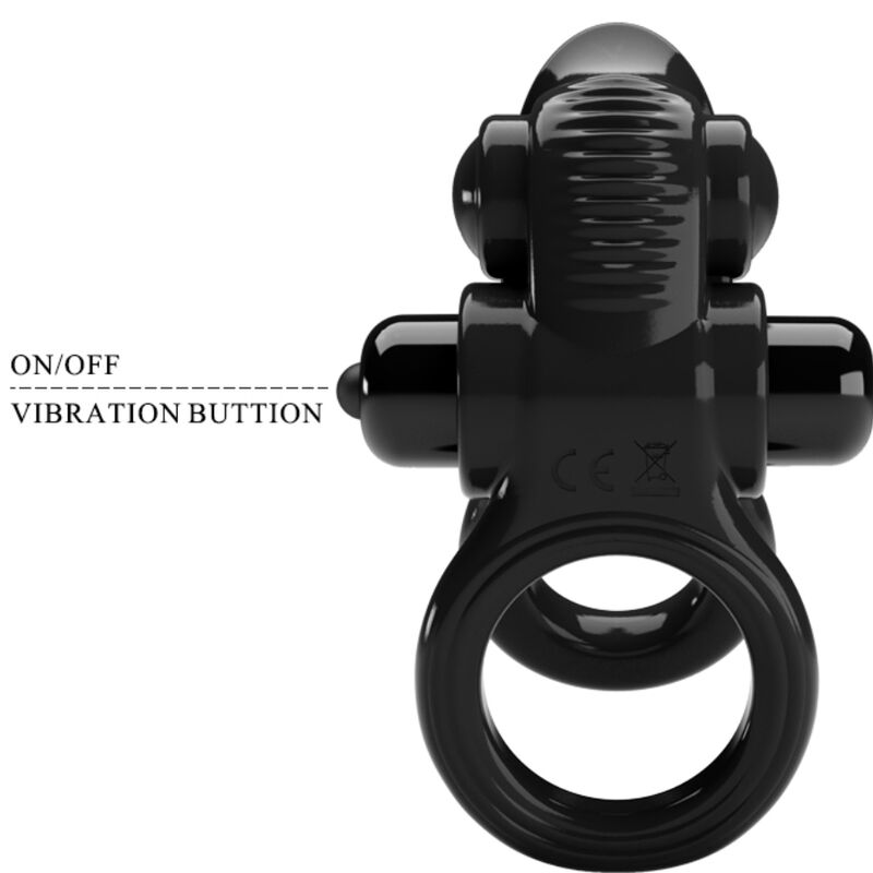 PRETTY LOVE PASSIONATE RING DOUBLE ANNEAU VIBRANT + STIMULATEUR CLITO... — accessoires inclus