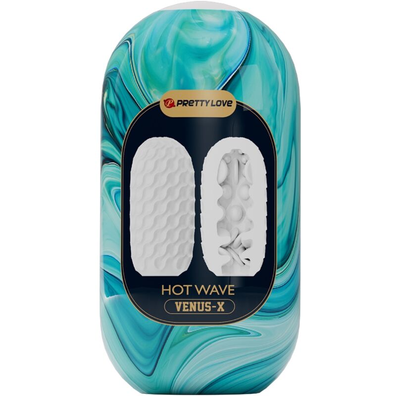 PRETTY LOVE MASTURBATEUR HOMME SILICONE HOT WAVE BLANC — vue arrière